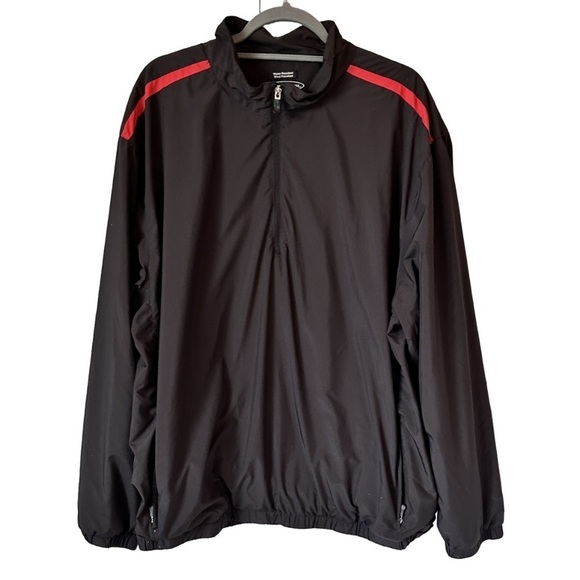 Pebble Beach Men's Half Zip Golf Jacket Black Size XL - Picture 1 of 6